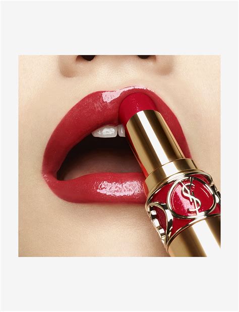 ysl 105 rouge lulu|Yves Saint Laurent Rouge Volupte Shine 105 .